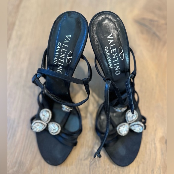 Valentino black evening pumps with crystals - Picture 1 of 6